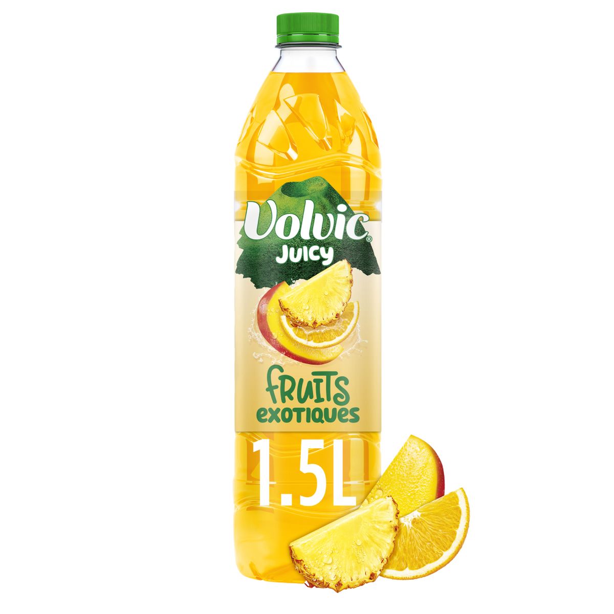 VOLVIC Eau aromatisée juicy au jus de mangue ananas 1,5l 1,5l