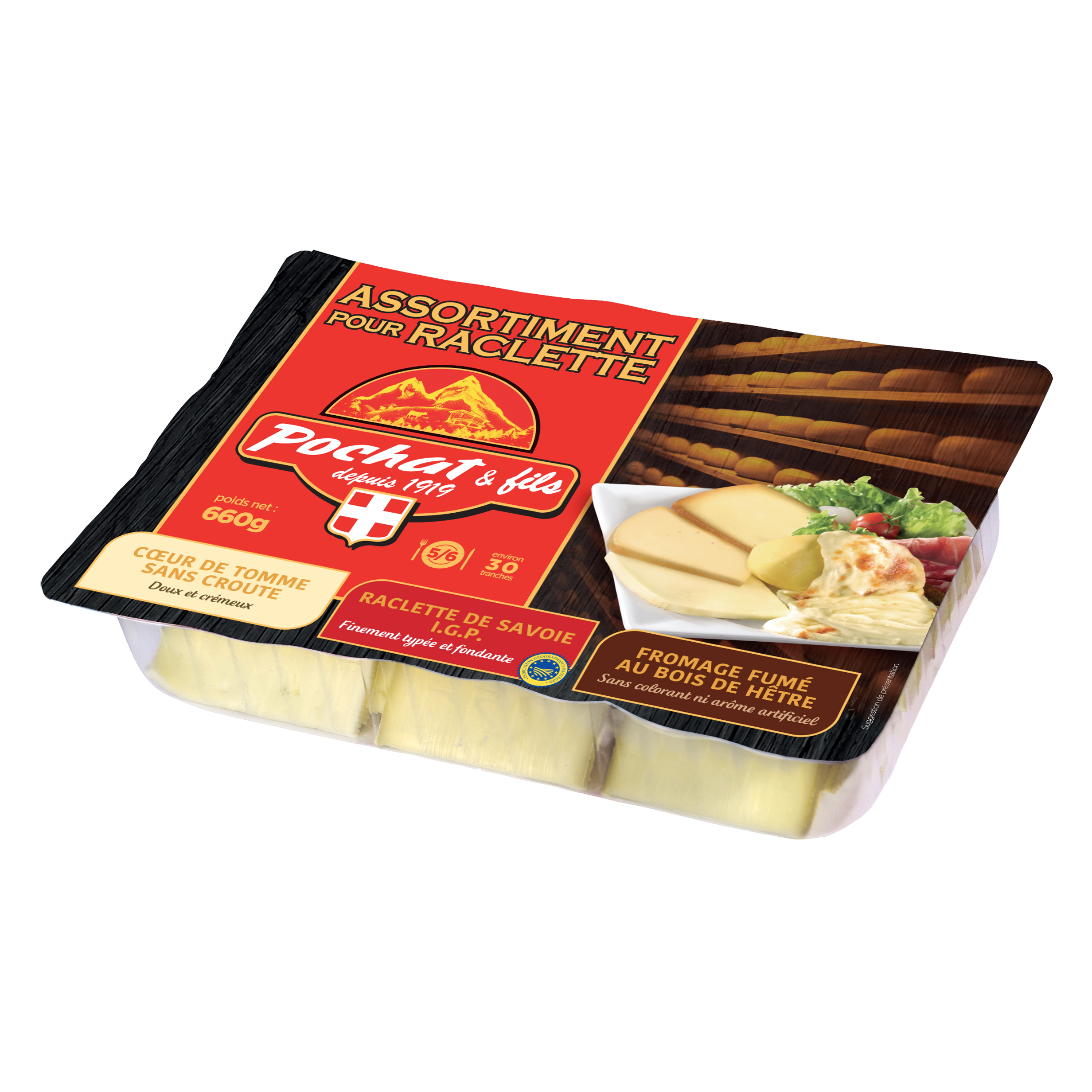 Fromage pour raclette fumé au bois de hêtre