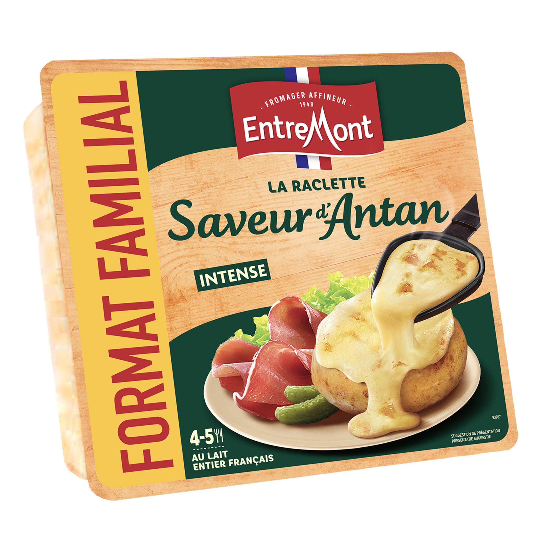 ENTREMONT Fromage à raclette saveur d'Antan 30 tranches 700g pas