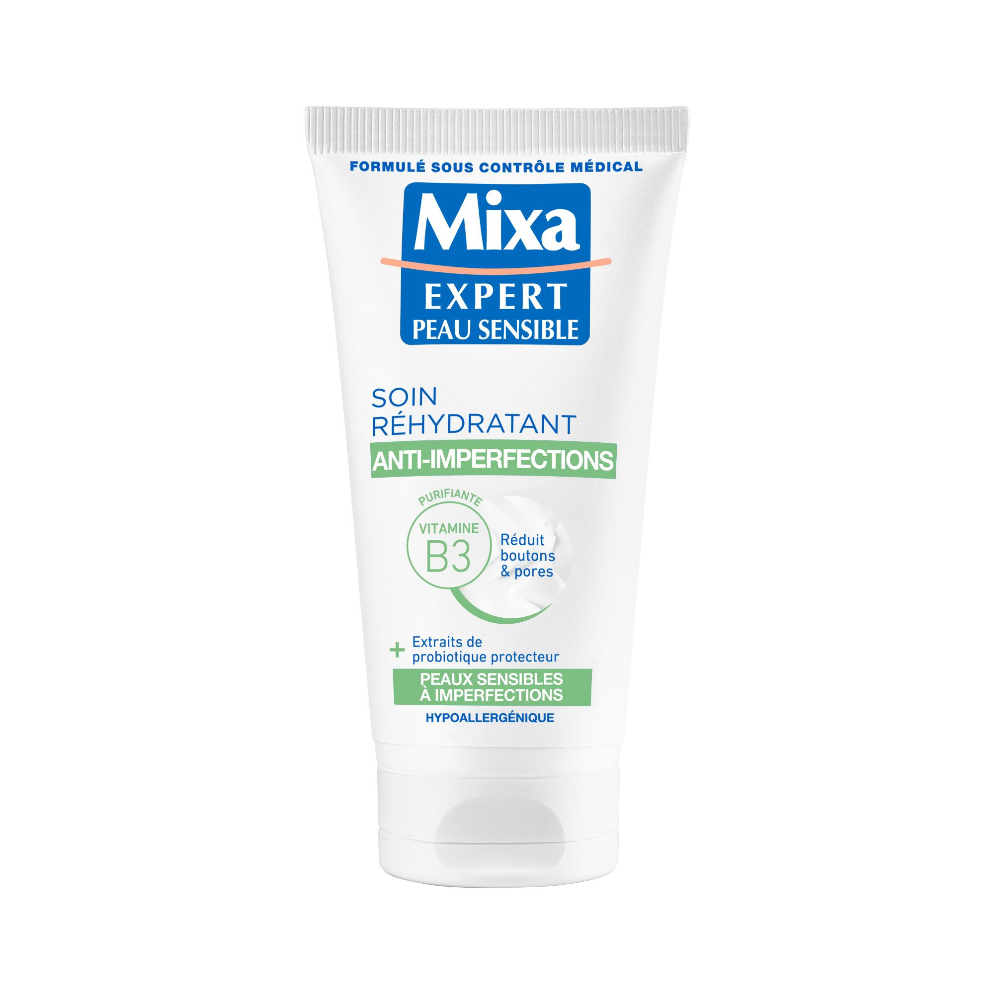 La crème visage des peaux réactives - Mixa - 100 ml