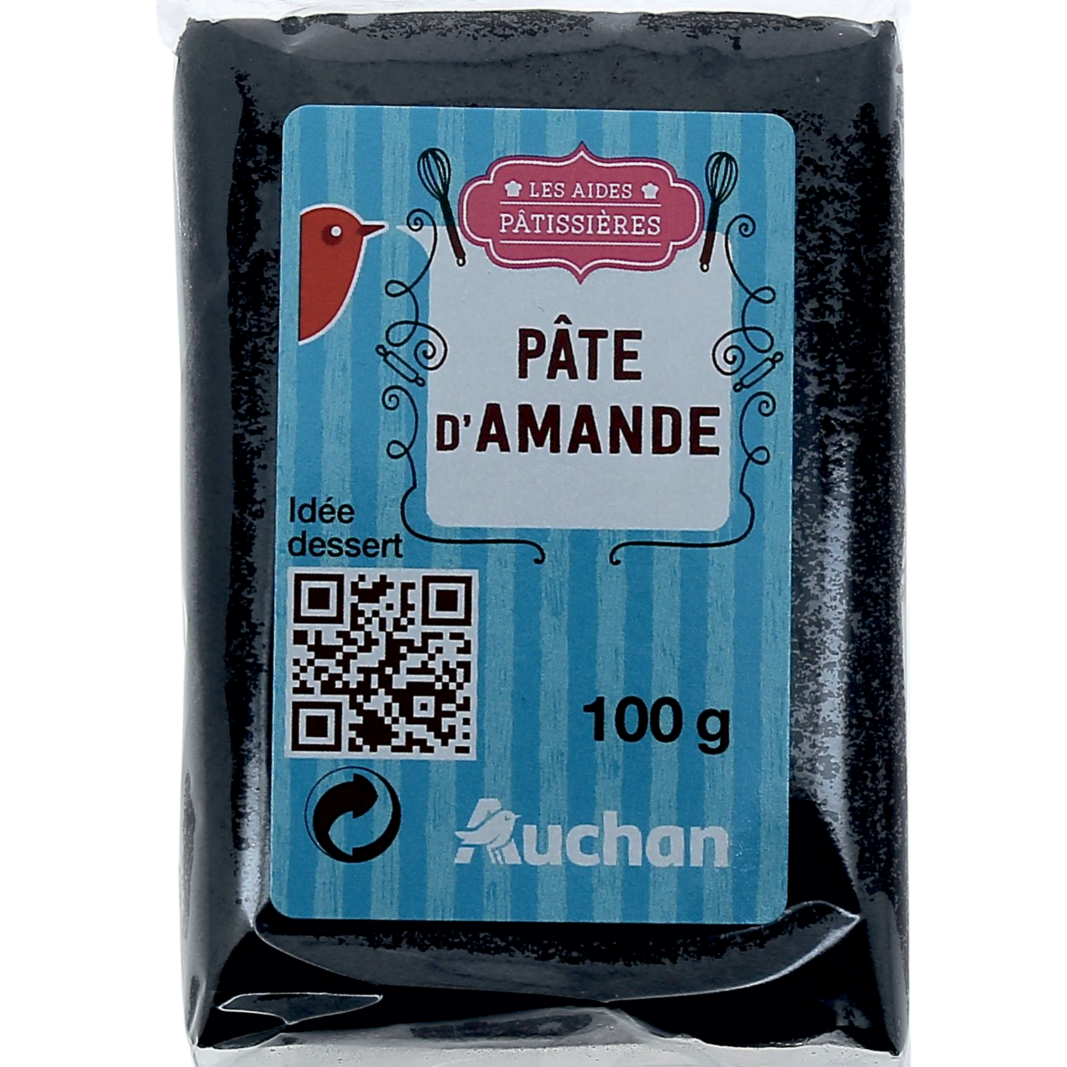 AUCHAN : Les Aides Pâtissières - Pâtes à sucre blanche, noire, bleue et rose  - chronodrive