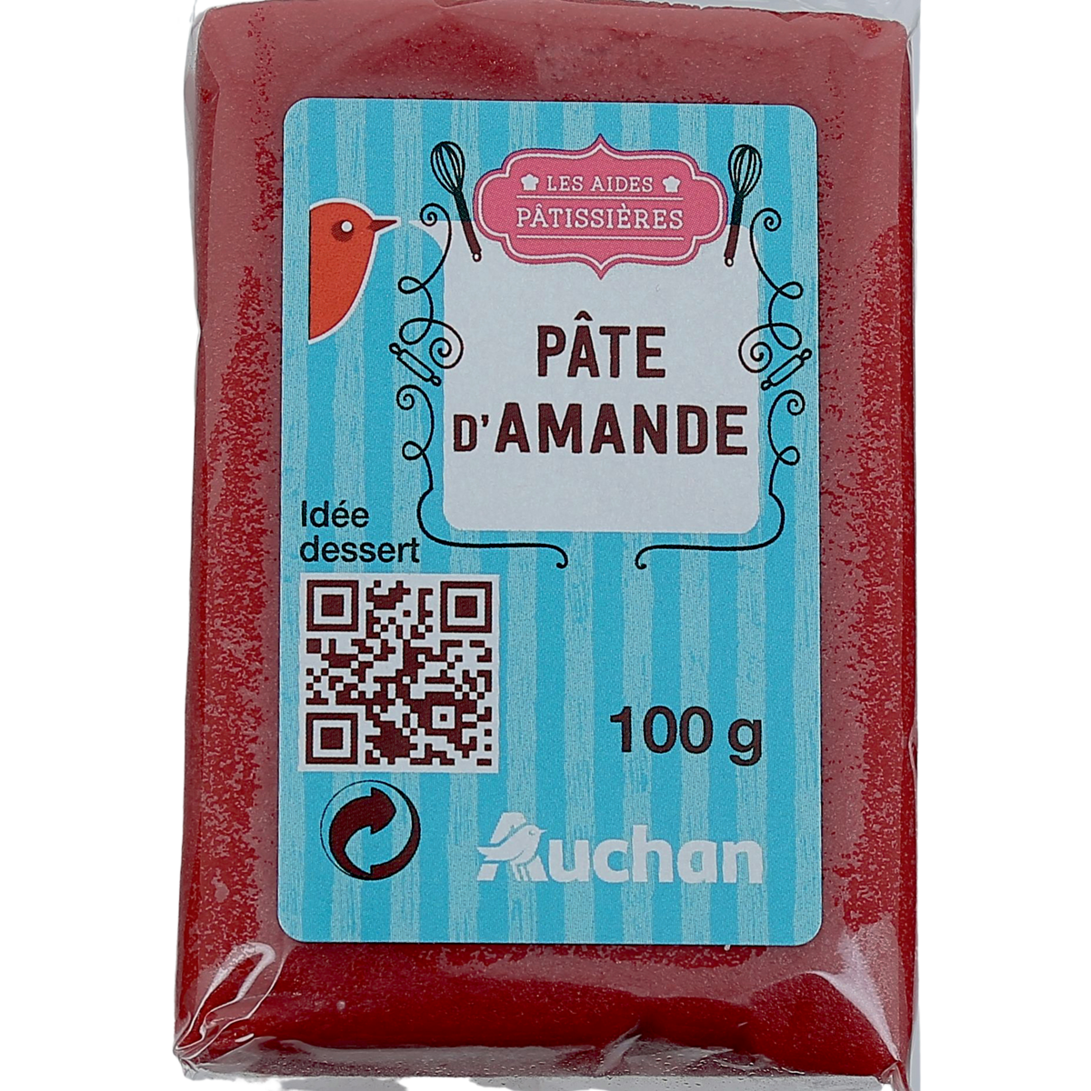 AUCHAN Pâte à sucre verte 100g pas cher 