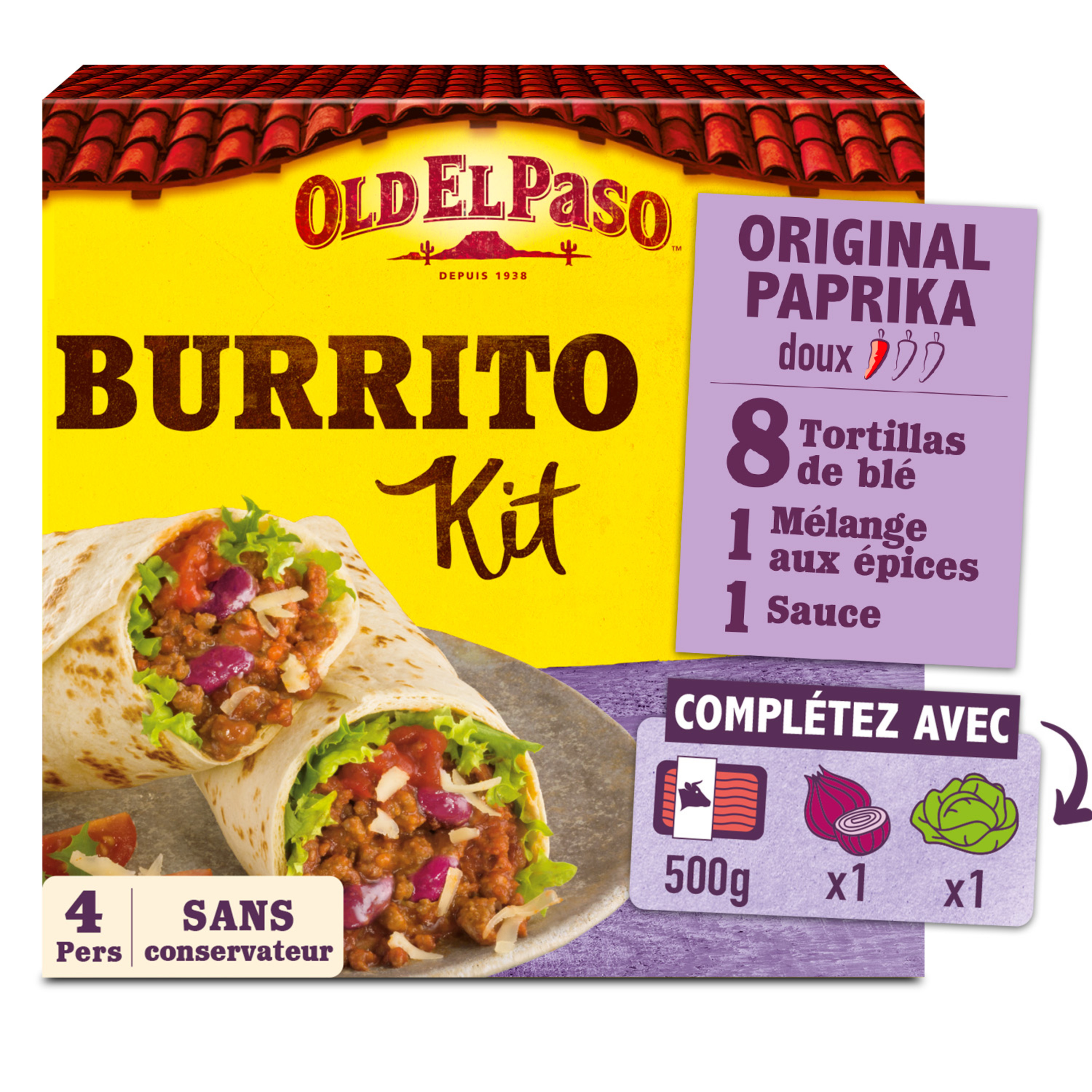 OLD EL PASO Kit tortilla pockets doux 4 personnes 375g pas cher 