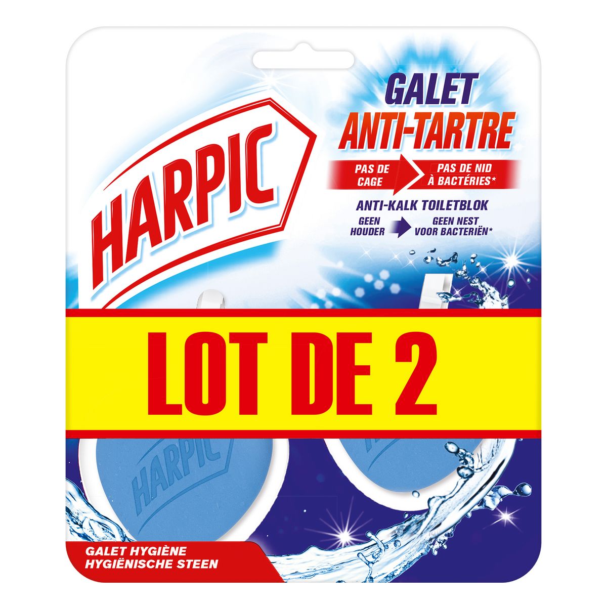 Harpic Galet Hygiène  Pour désentartrer mes toilettes