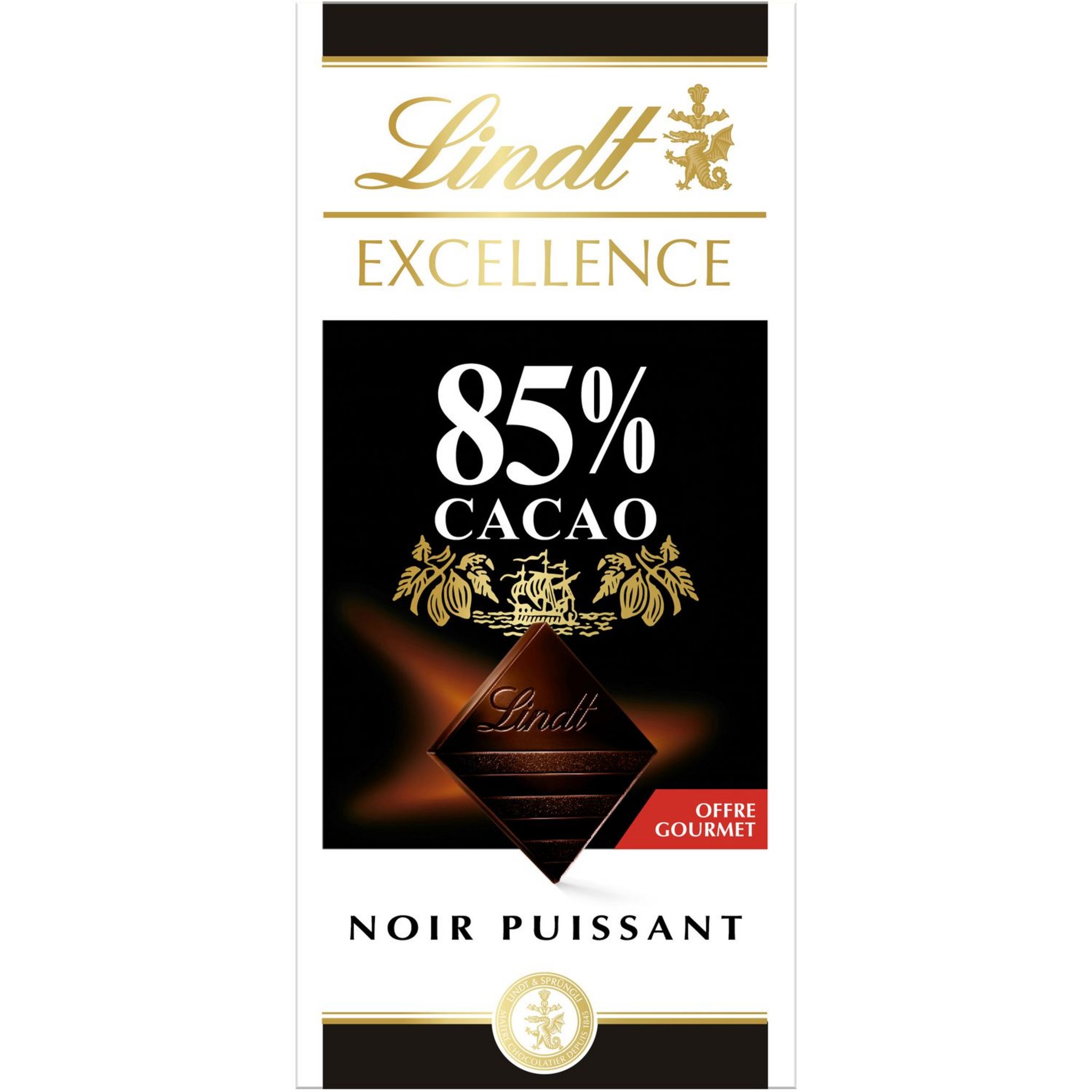 Tablette EXCELLENCE chocolat Noir 85% 100g