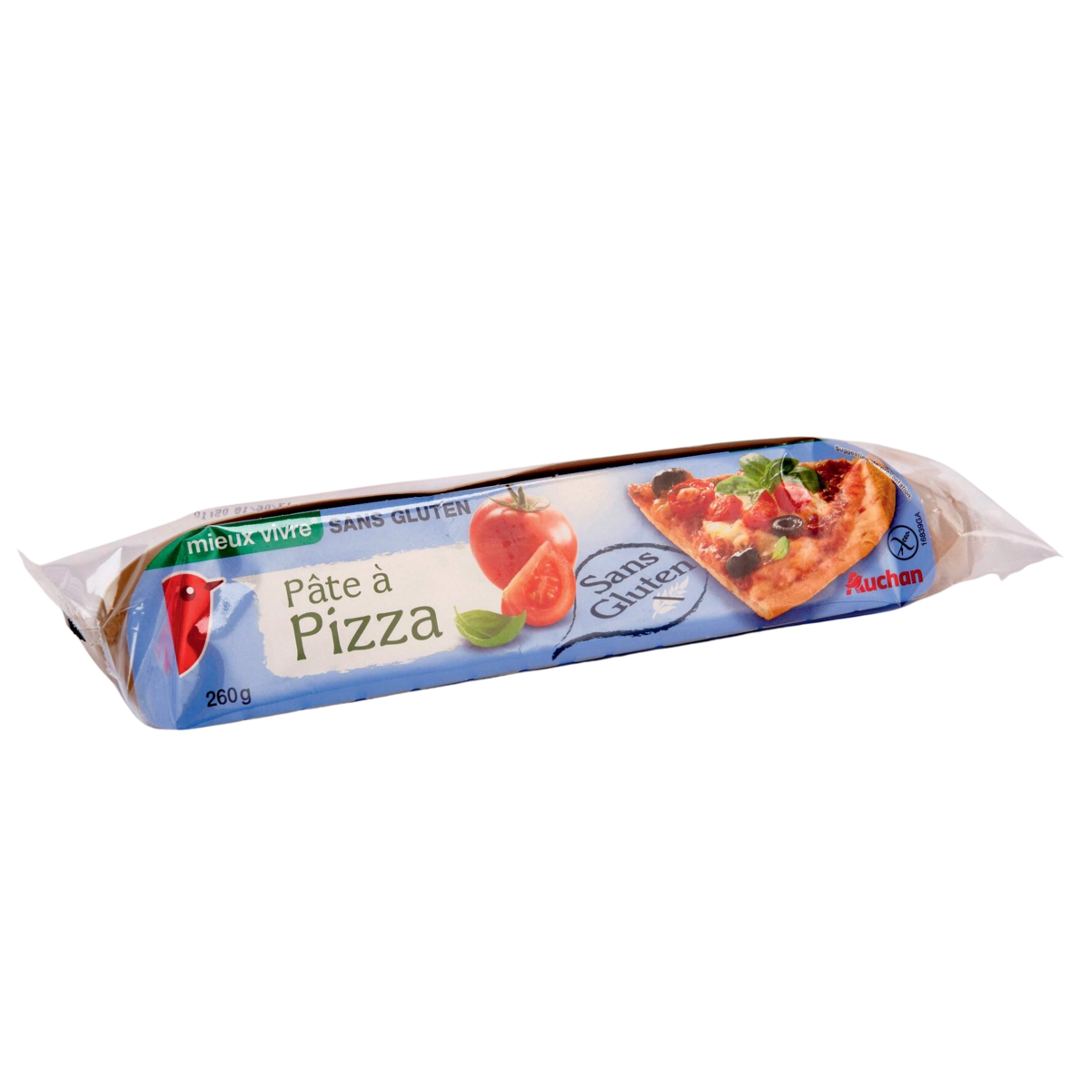 AUCHAN Pâte à pizza sans gluten 260g