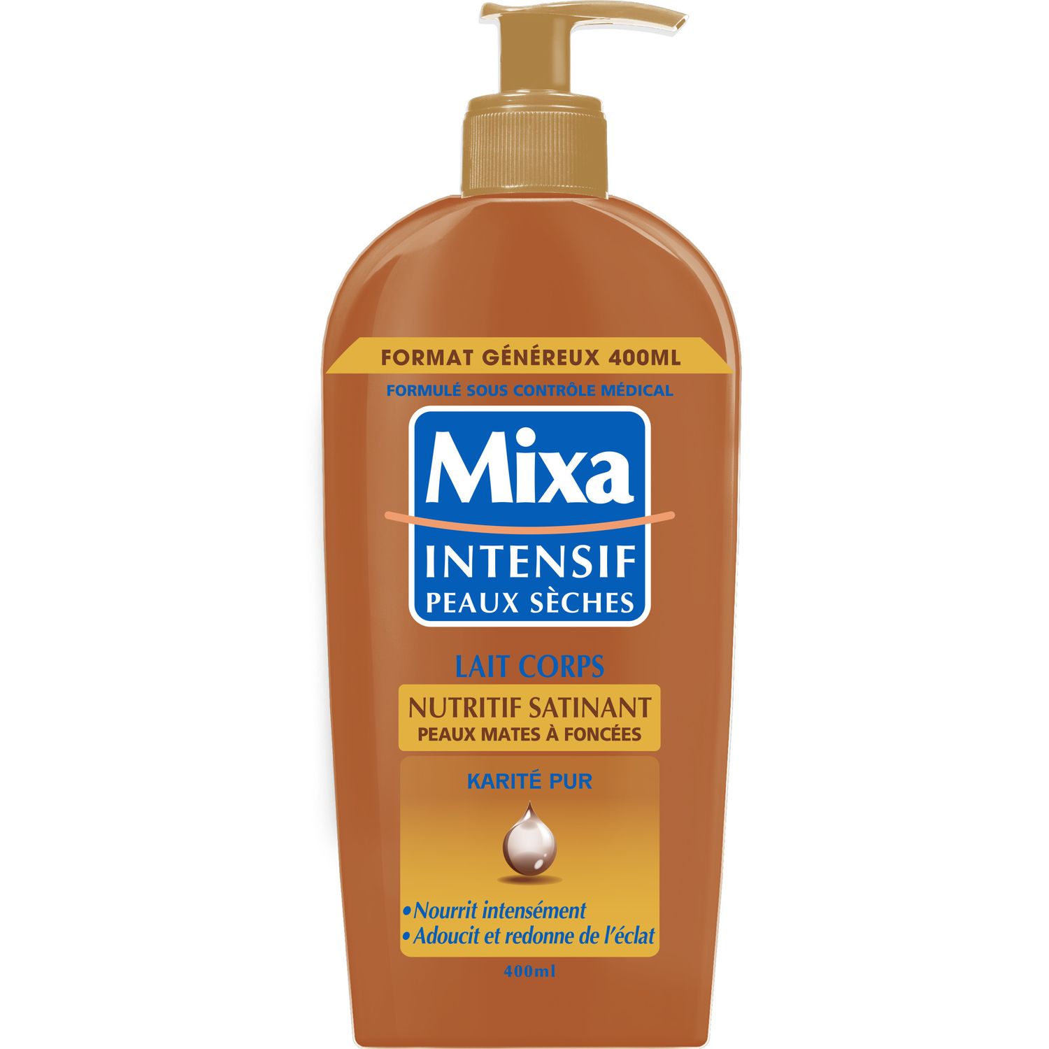 MIXA - INTENSIF Lait Réparateur MIXA Peaux Extra Sèches - 2X 400 ml -  Galite beauté