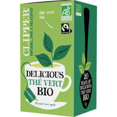 CLIPPER Thé vert bio delicious 20 sachets 35g