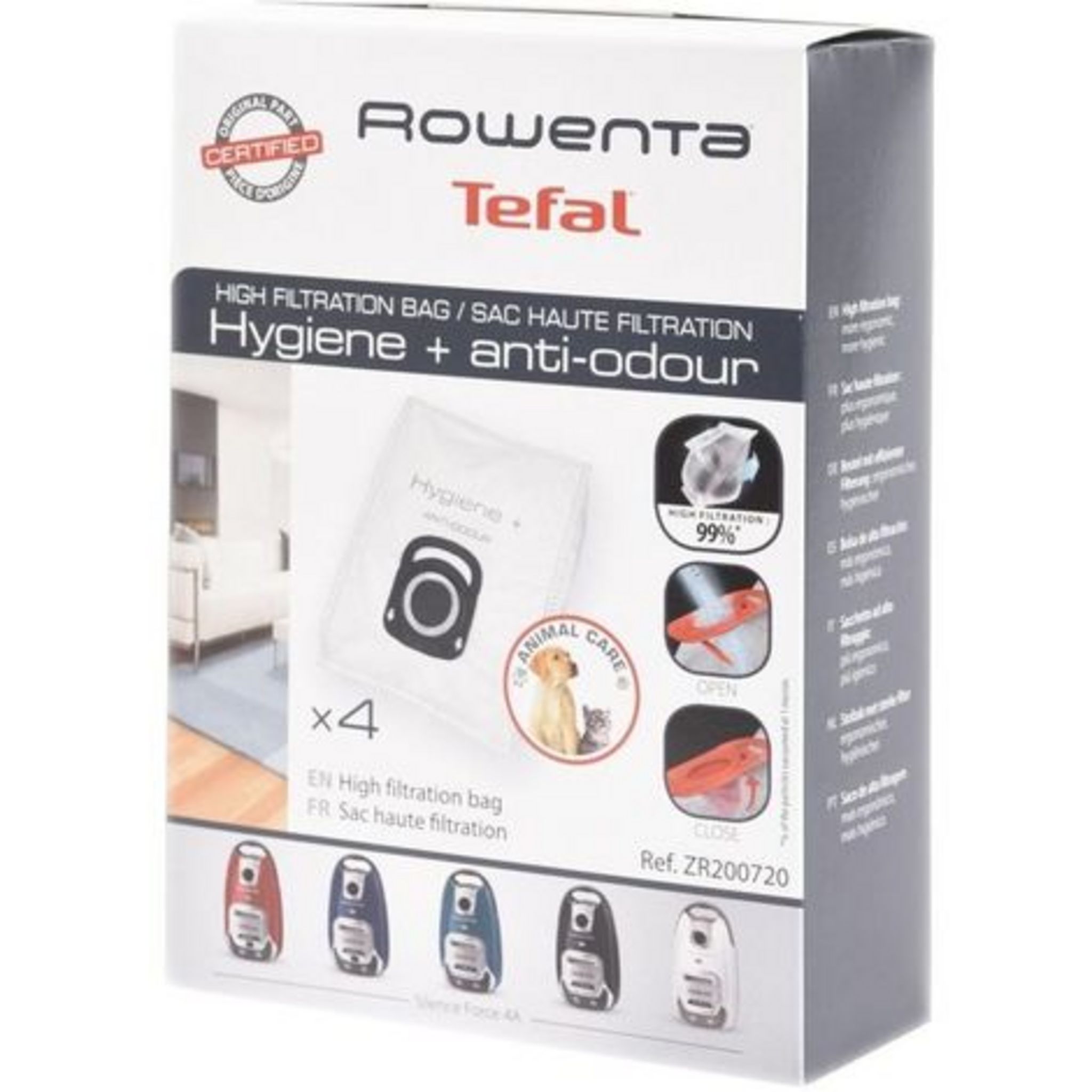 Sacs Hygiene + anti-odeur Rowenta Silence Force 4A - Aspirateur