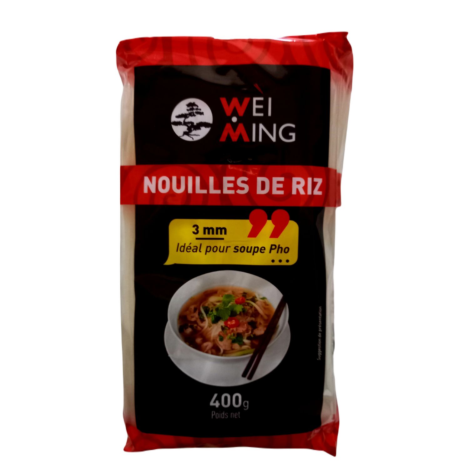 WEI MING Nouilles de riz cuisson 3 min 400g pas cher 