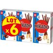 MIKADO Biscuits nappés de chocolat au lait 6 paquets 6x90g