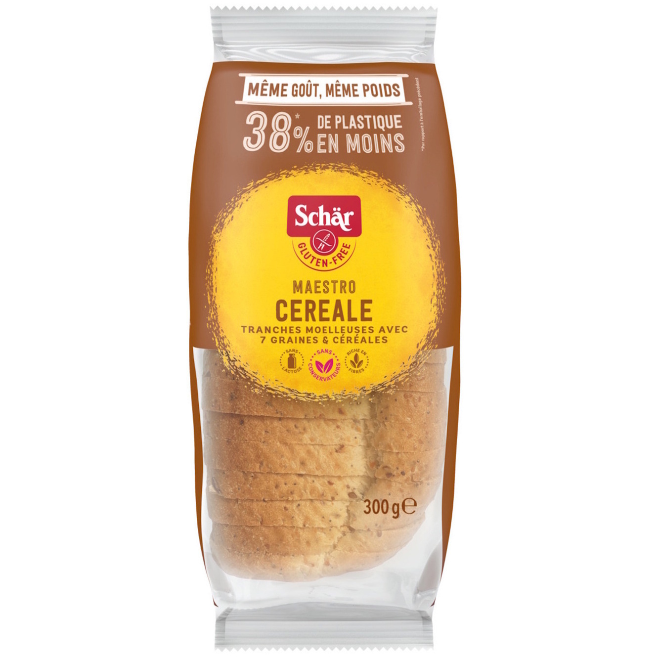 SCHAR, PAIN 10 CÉRÉALES ET GRAINS DE L'ARTISAN SANS GLUTEN, 385 G— Marché  Nuvo