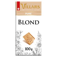 VILLARS Tablette de chocolat blond dégustation 1 pièce 100g