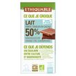 Ethiquable ETHIQUABLE Tablette de chocolat au lait bio de Madagascar 50%
