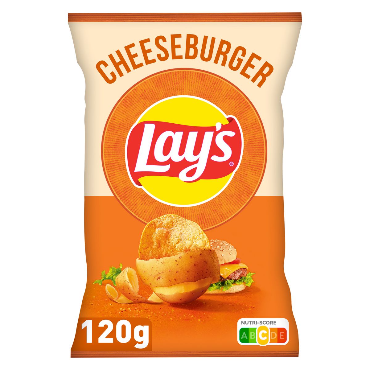 LAY'S Chips saveur cheeseburger 120g