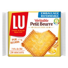 LU Véritable petit beurre, emballage refermable 24 biscuits 200g