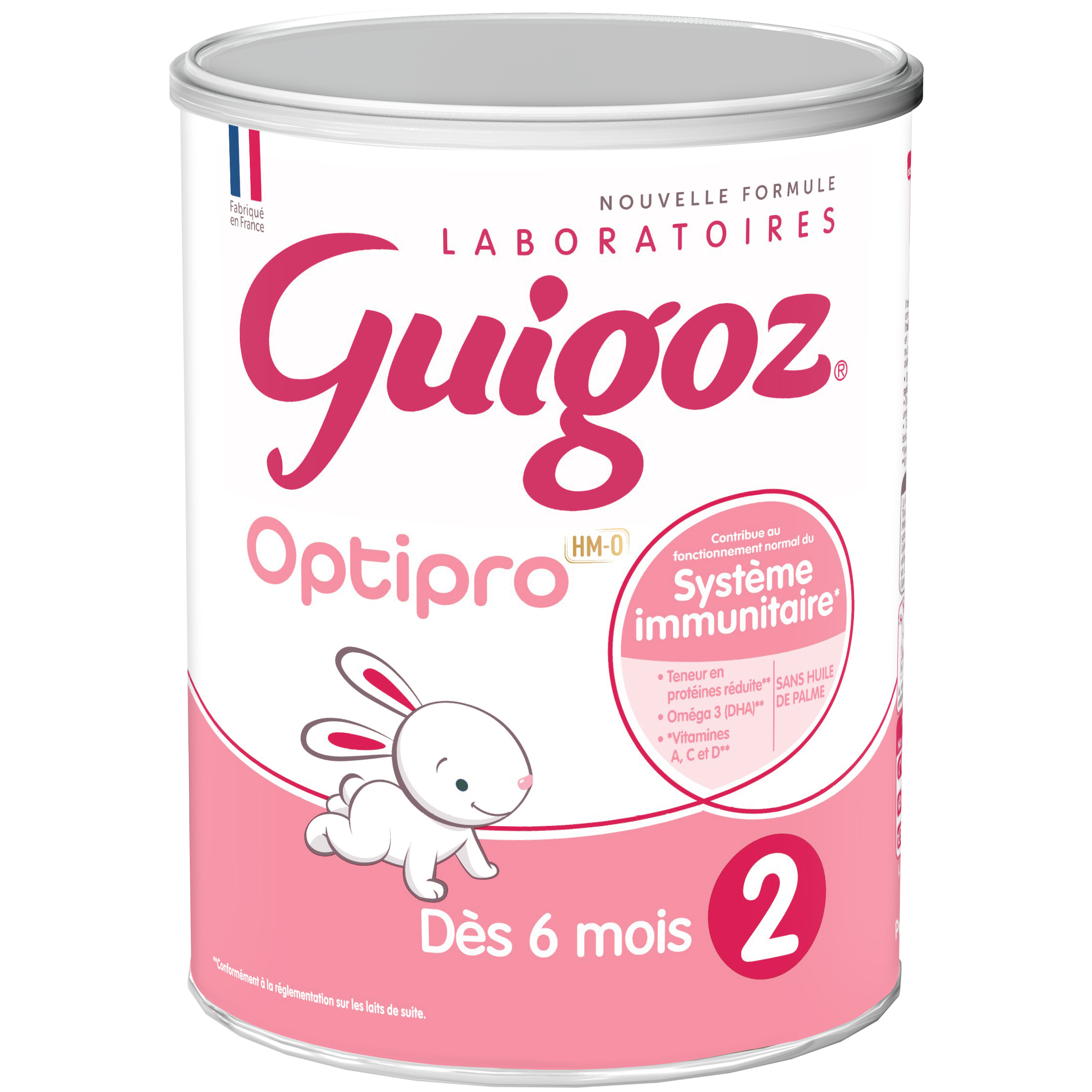 GUIGOZ Optipro 2 lait 2ème âge en poudre dès 6 mois 900g pas cher 