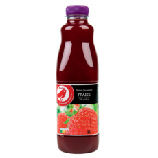 AUCHAN Nectar gourmand fraise 1l