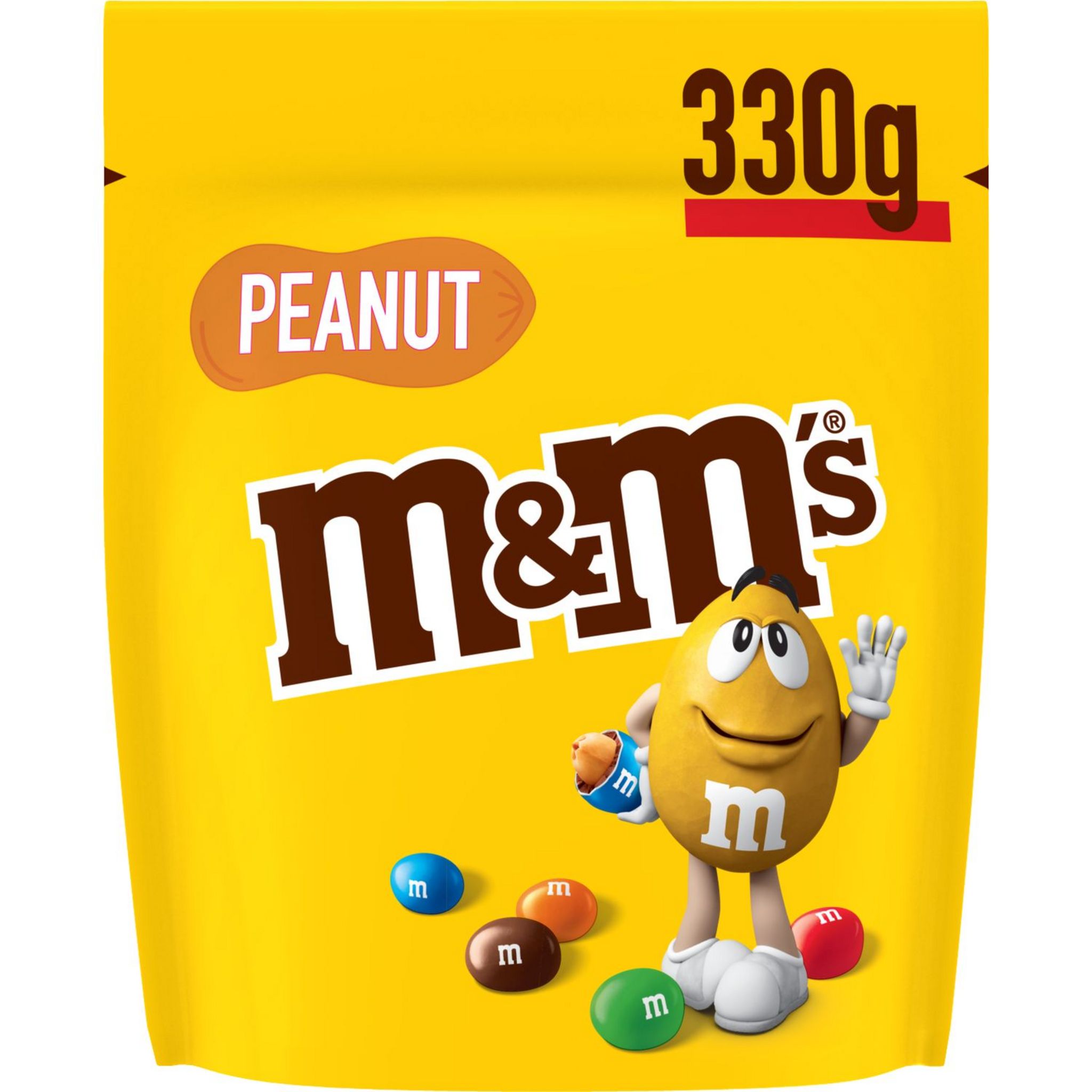 M&M'S Peanut bonbons chocolatés à la cacahuète 330g pas cher