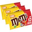 M&M'S Peanut bonbons chocolatés à la cacahuète 5 pochons 5x45g