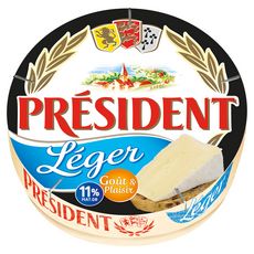 PRESIDENT Léger fromage allégé en matière grasse au lait pasteurisé 250g