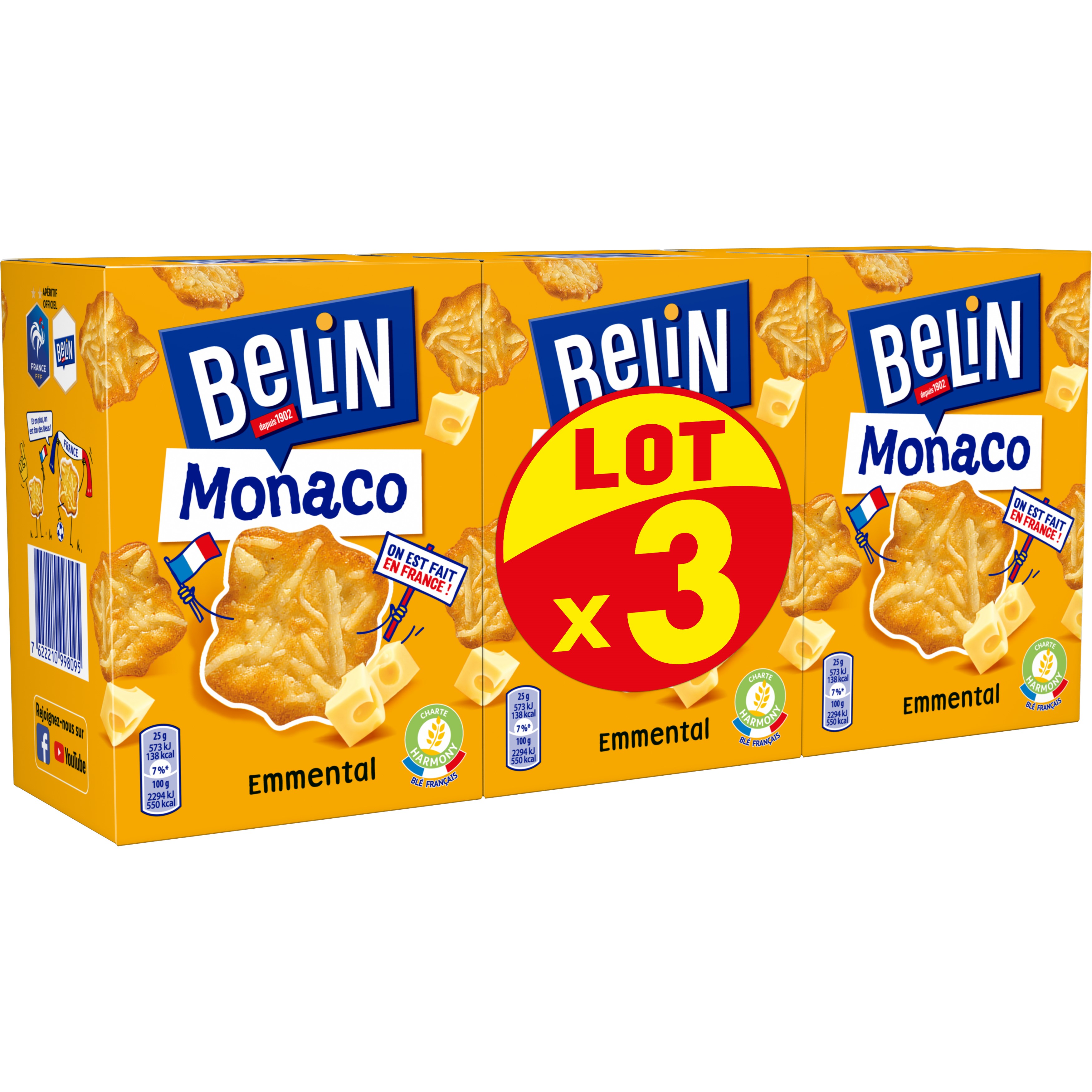 Boîte de gâteaux salés assortis BELIN -720g - Biscuits apéritifs