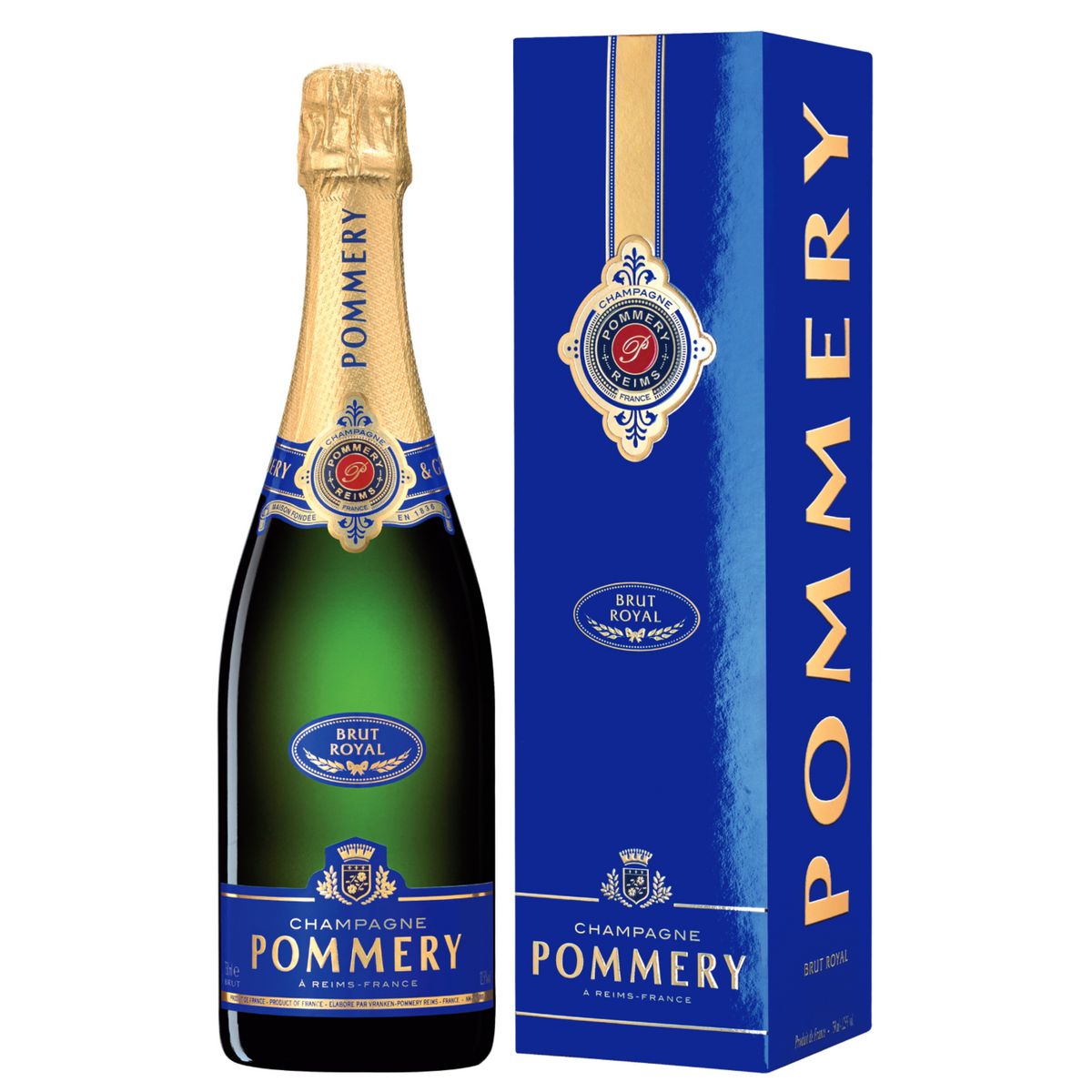POMMERY AOP Champagne Royal brut avec étui 75cl pas cher 