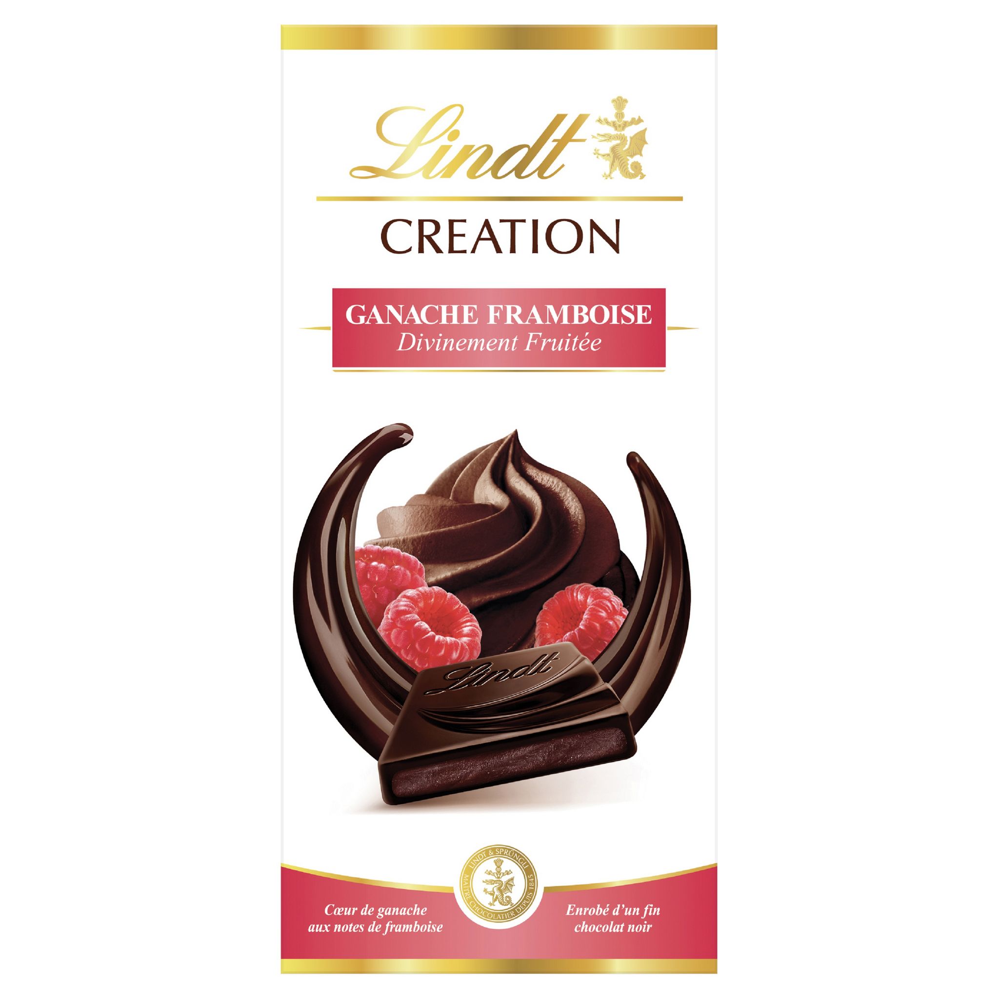 Tablette de chocolat noir aux framboises