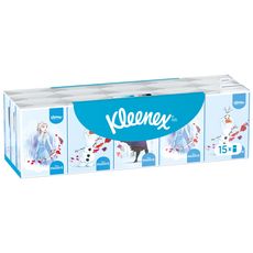 KLEENEX Mini paquets de mouchoirs pour enfants design Disney 3 épaisseurs  15 paquets x 7 mouchoirs pas cher 