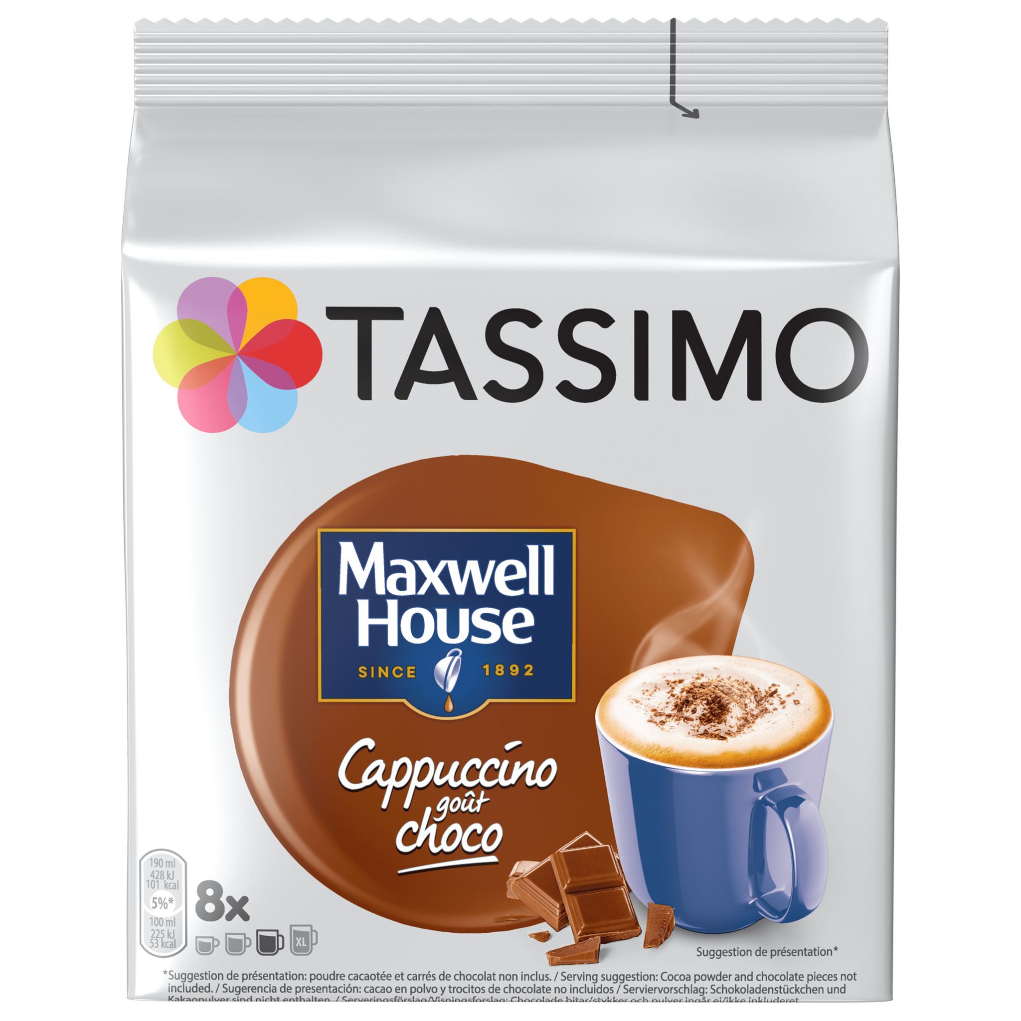 Tassimo cappuccino goût choco - Maxwell House - 208 g