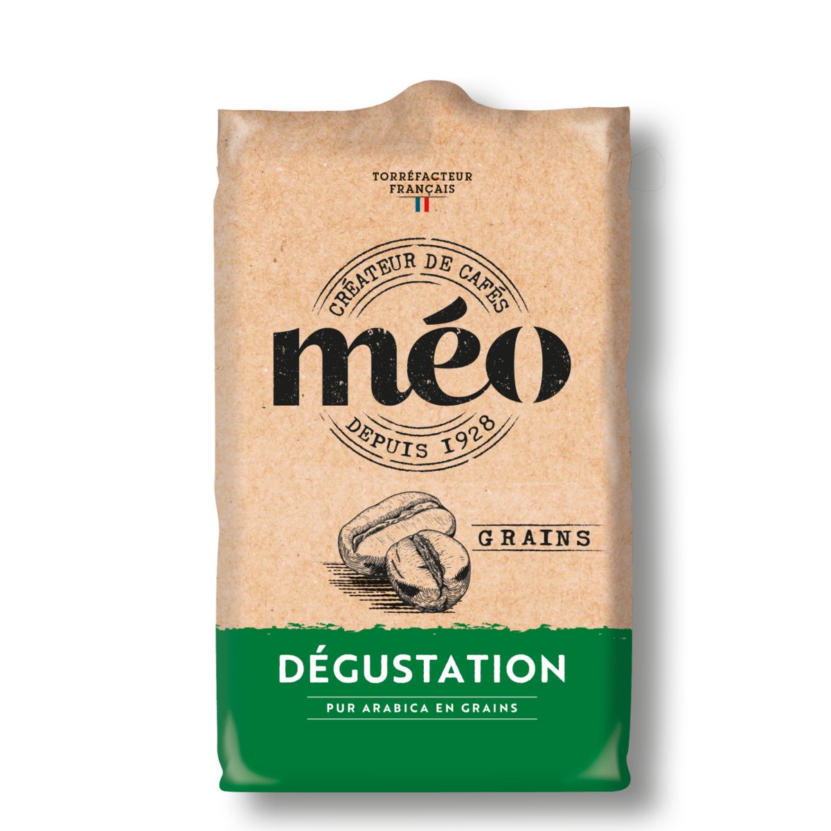 MEO Café en grains dégustation pur arabica 500g pas cher 