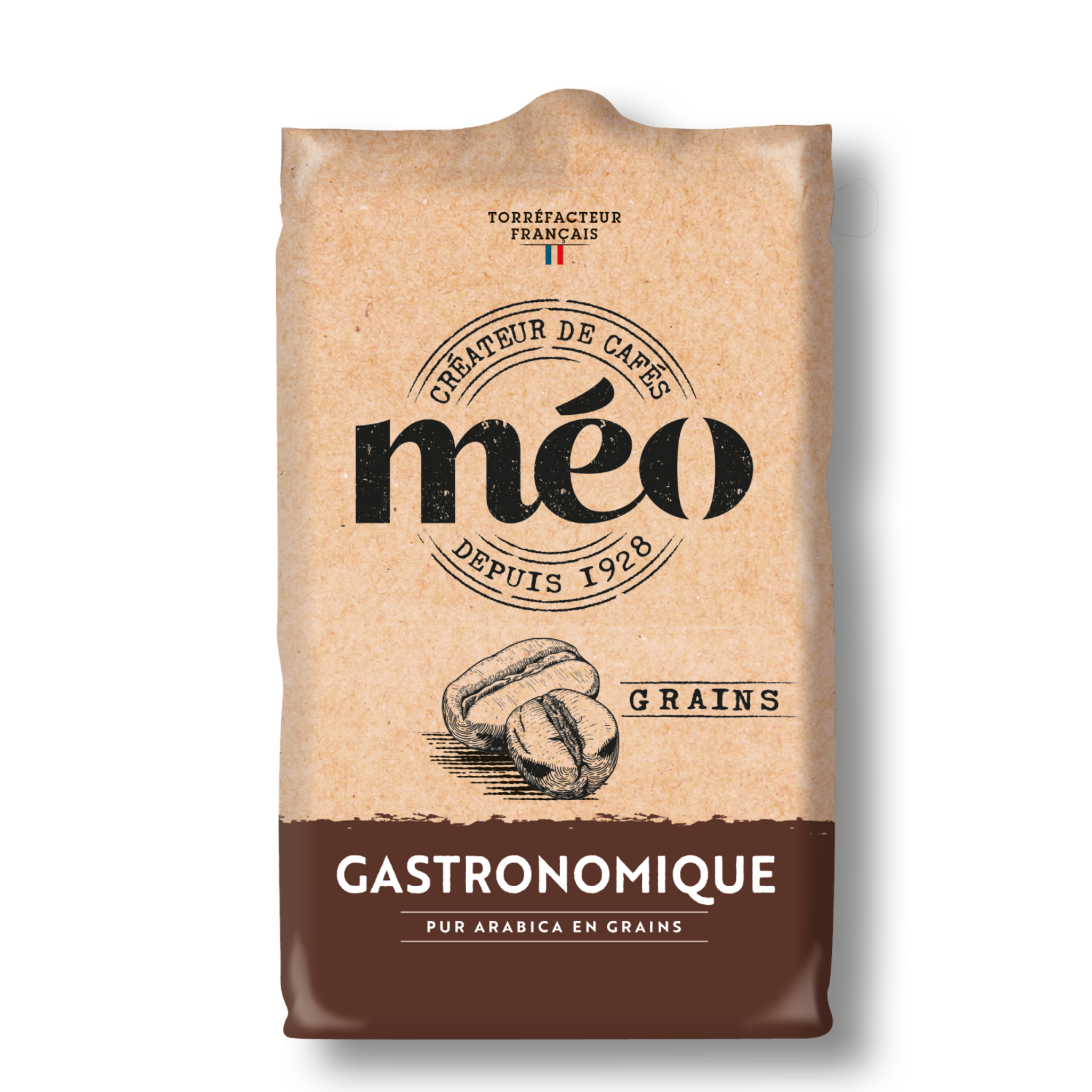 MEO Café en grains gastronomique pur arabica 500g pas cher 