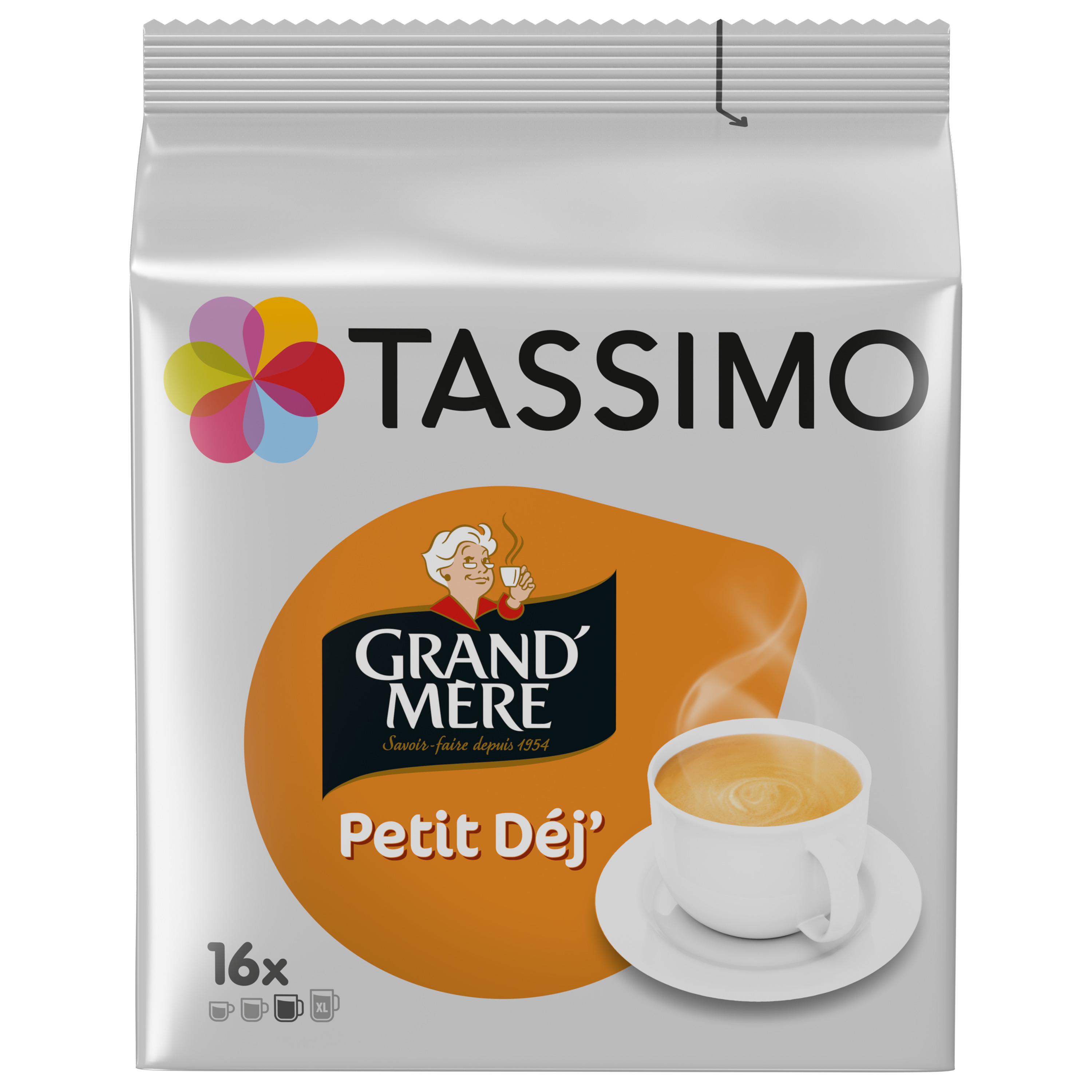 Livraison à domicile Tassimo L'or café long doux, 16 dosettes