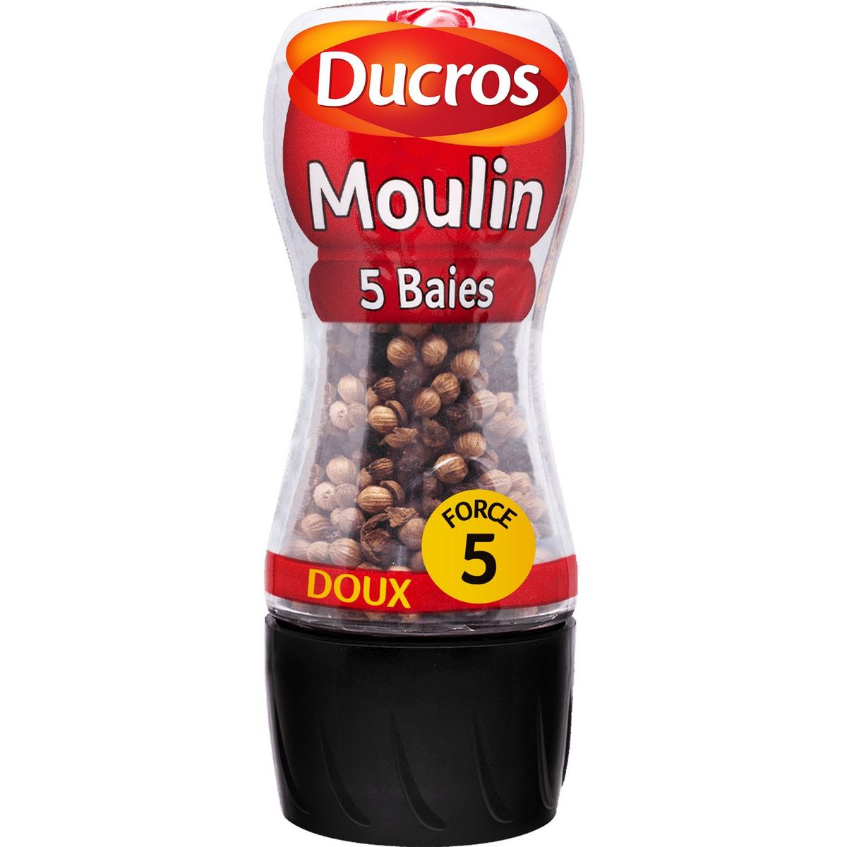 DUCROS Moulin poivre 5 baies doux force 5 24g pas cher 