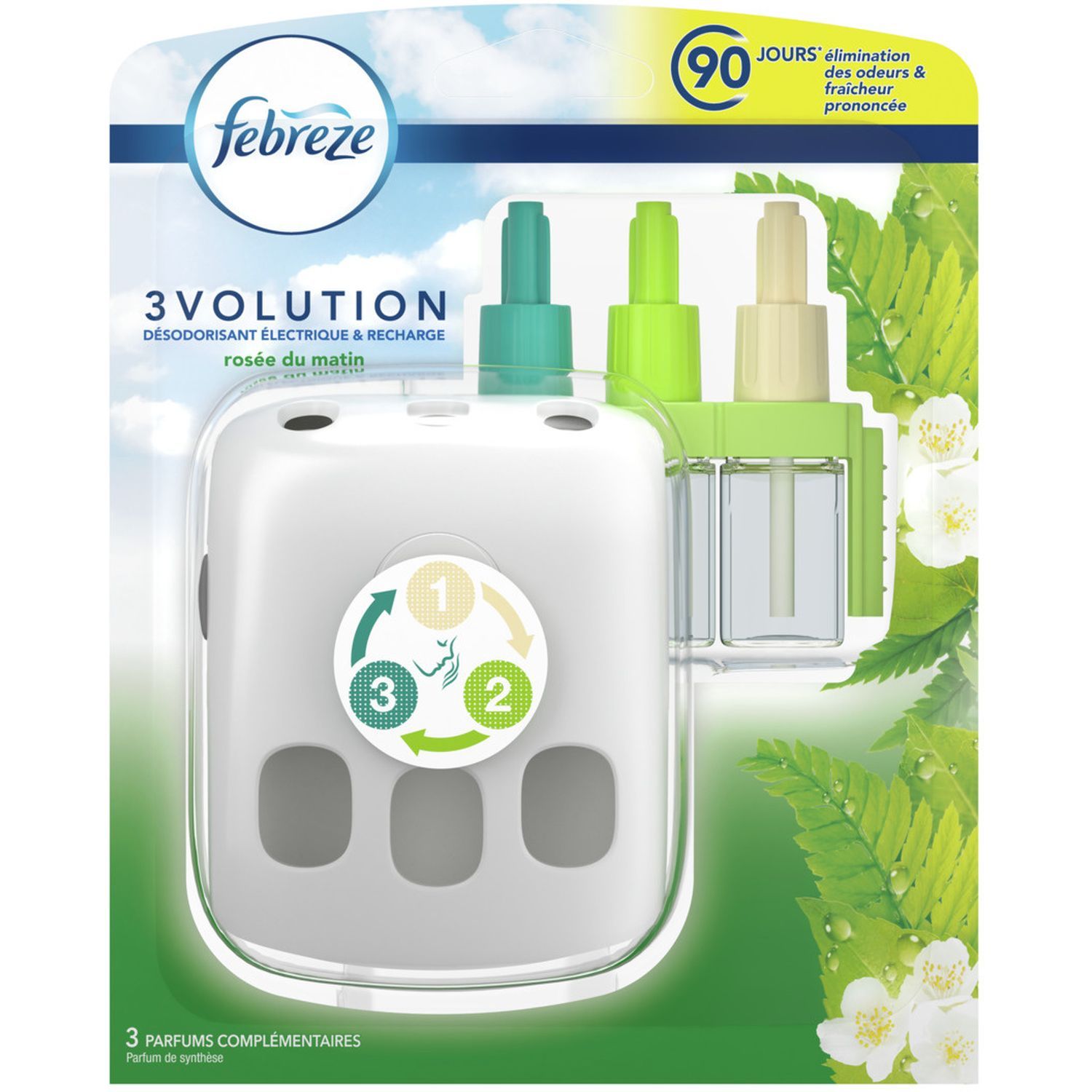 Désodorisant Électrique Febreze Recharge rosée du matin – Obbi