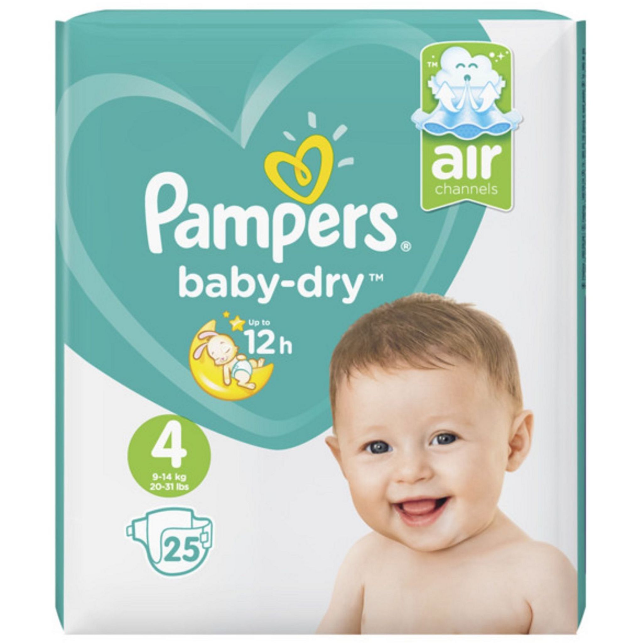 COUCHES PAMPERS TAILLE 4 - 9-14KG 23 PIECES