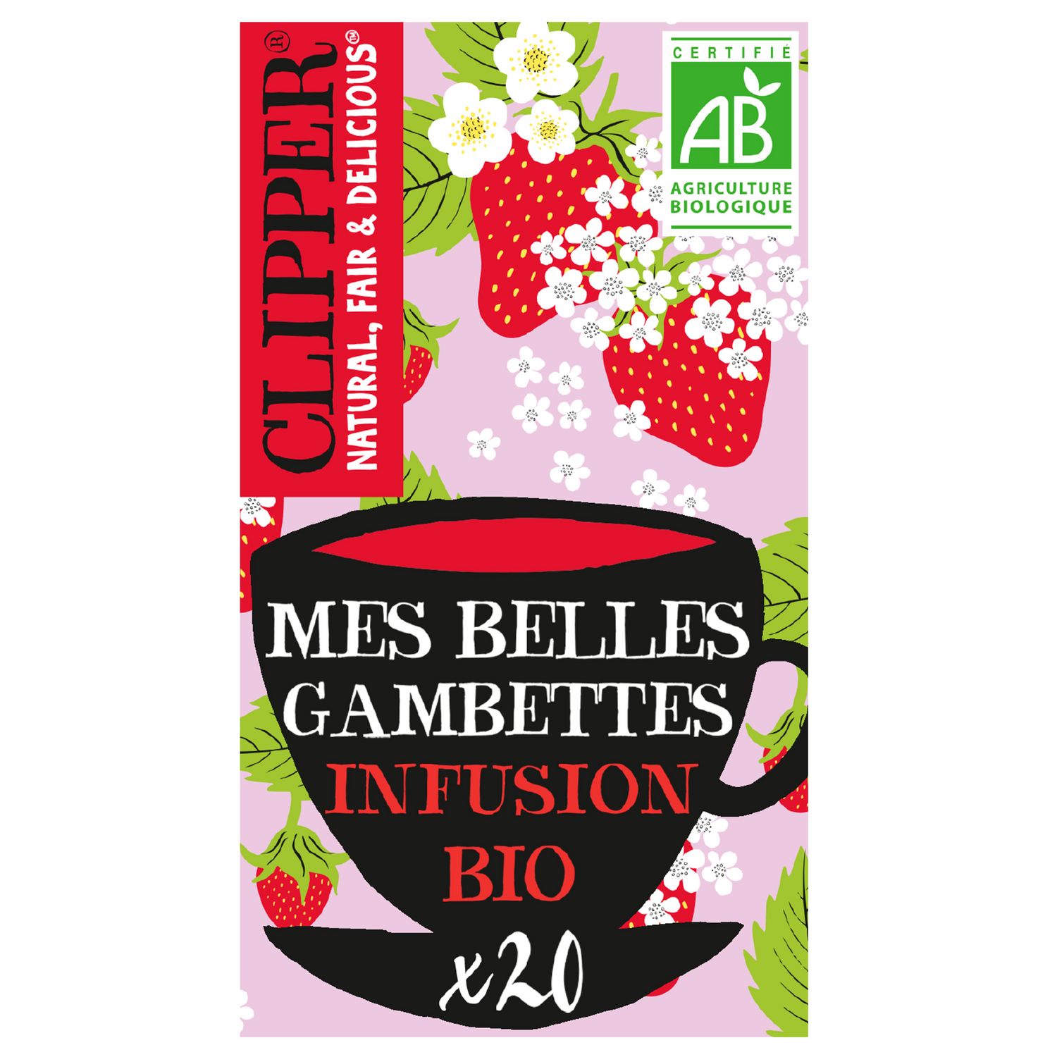 Livraison à domicile Promotion Clipper Thé Vert à la Fraise Bio, 35g