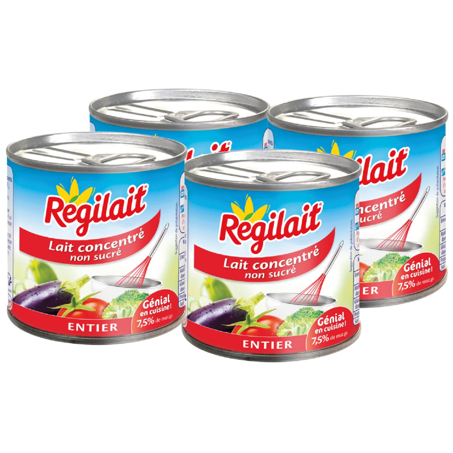 Lait concentré non sucré REGILAIT 410g