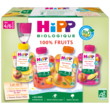 HIPP Gourde dessert aux fruits bio 4 variétés dès 4 mois 8x90g