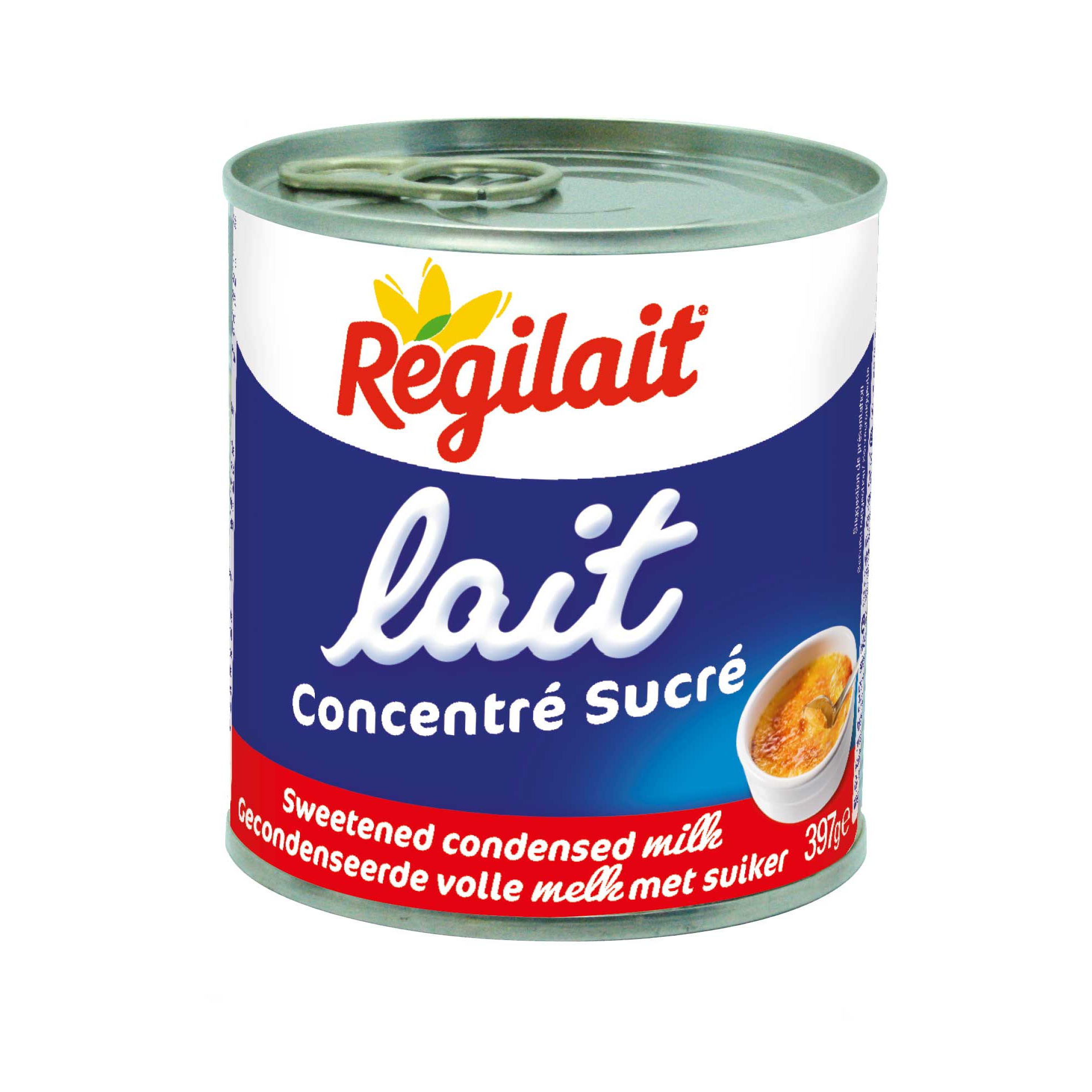 AUCHAN ESSENTIEL Lait concentré sucré 397g pas cher 