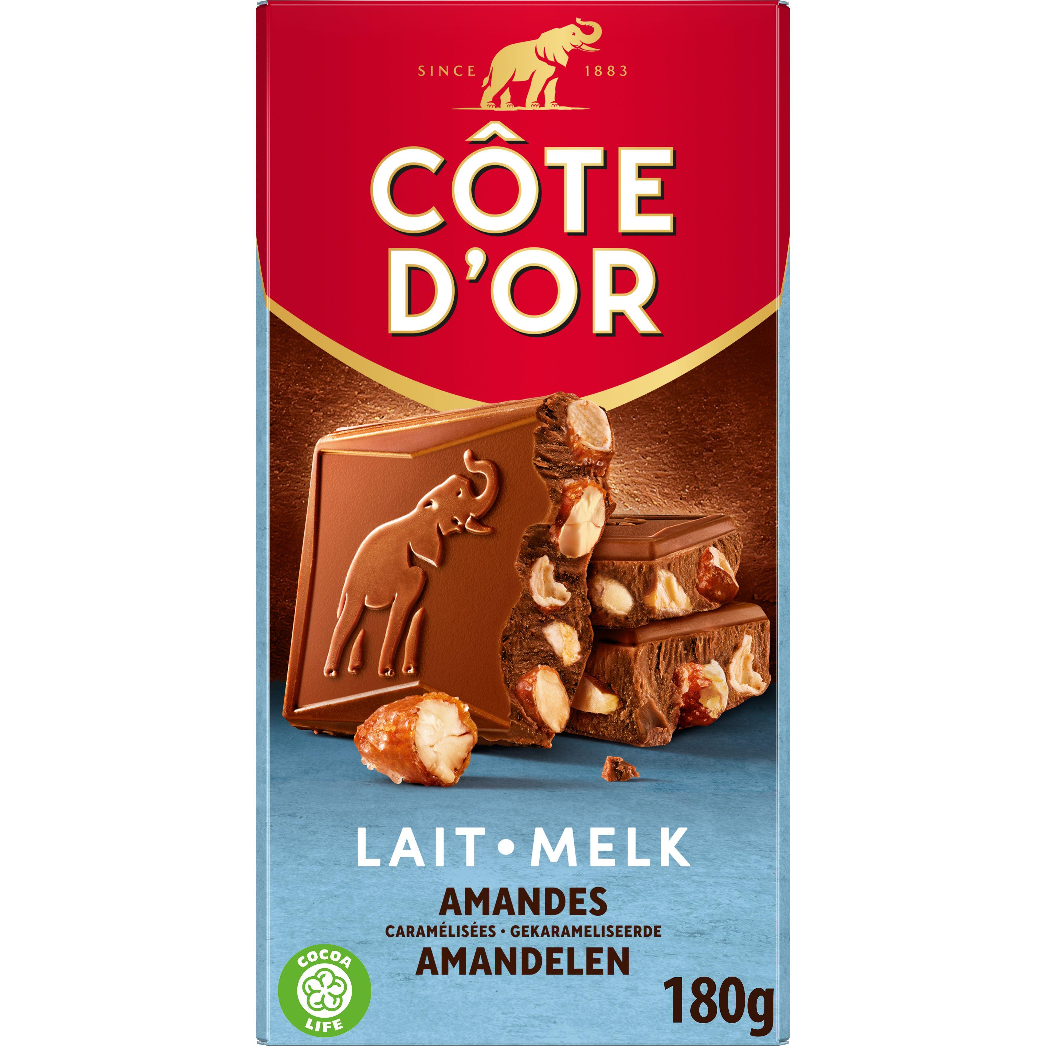 Cote D'Or Chocolat au Lait Amandes Caramelisees et Pointe de Sel 200g