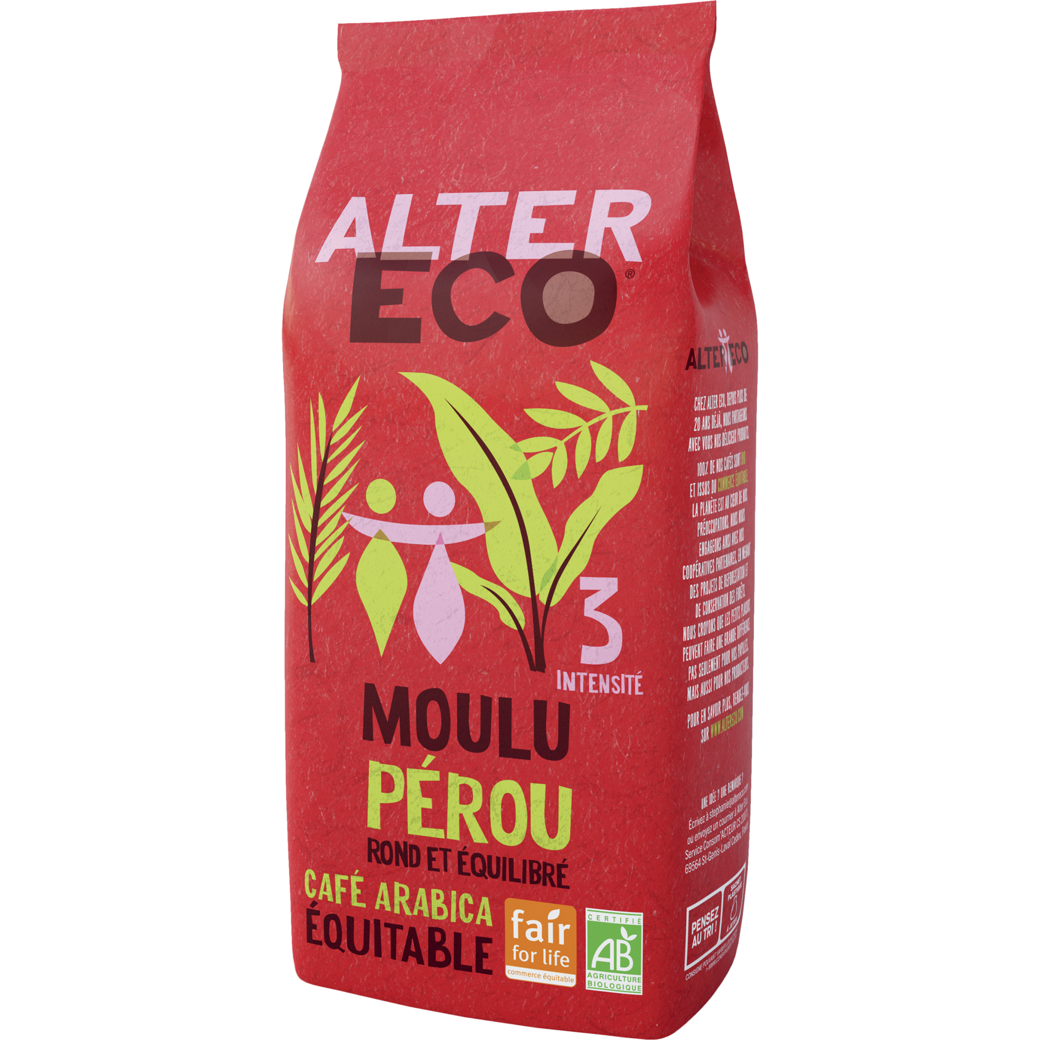 Café Pérou Pur Arabica Bio grain 1KG - Les Prod'Acteurs 