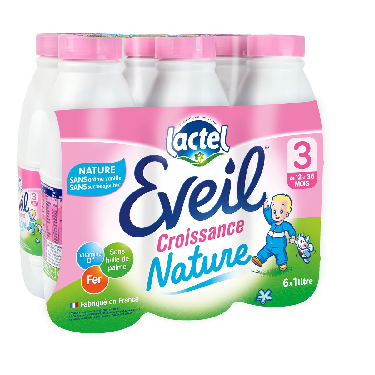 Lait bébé Liquide de 12 à 36 mois LACTEL EVEIL