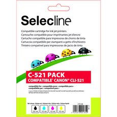 SELECLINE Cartouche 4 Couleurs C-521 PACK