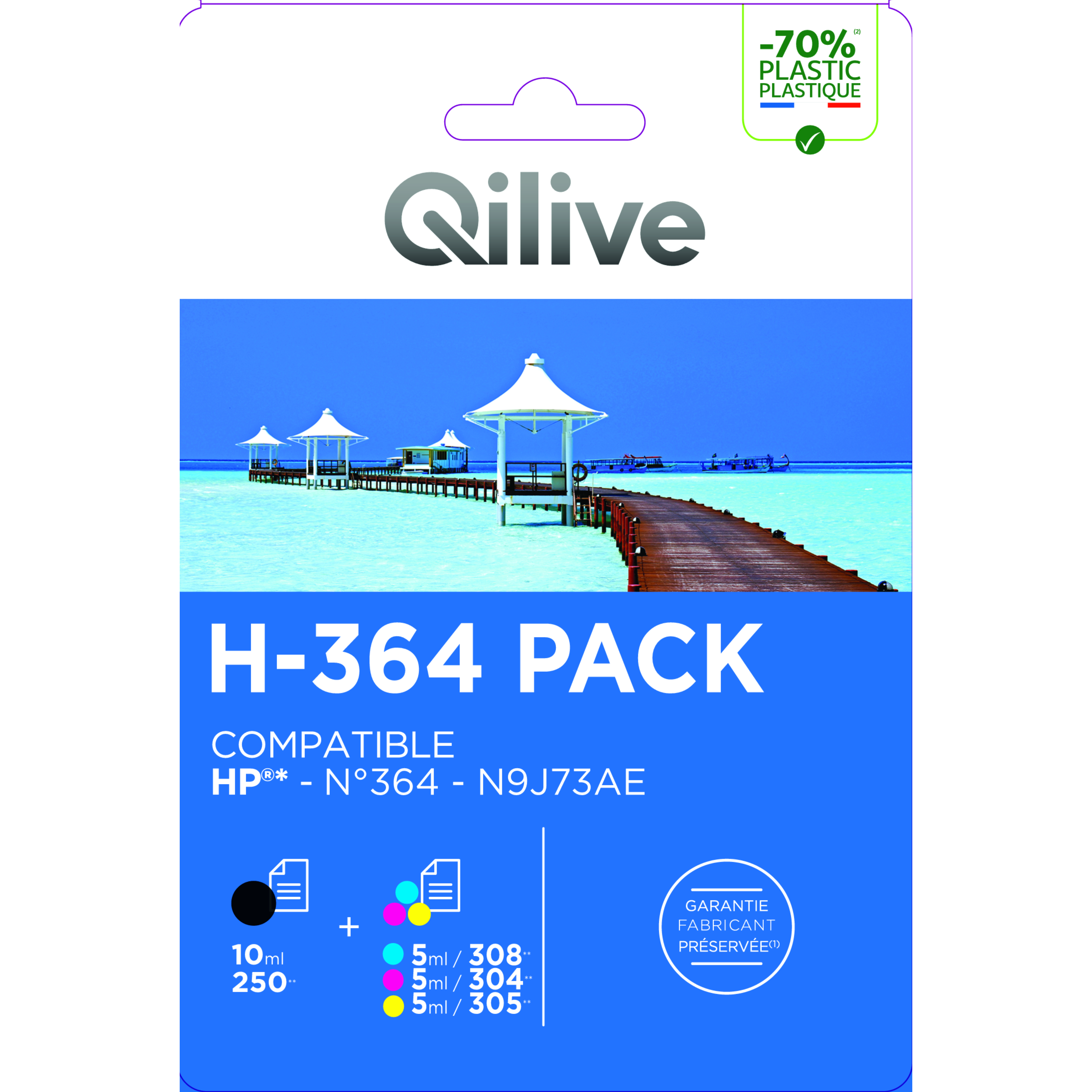 QILIVE Cartouche imprimante E-603 Pack