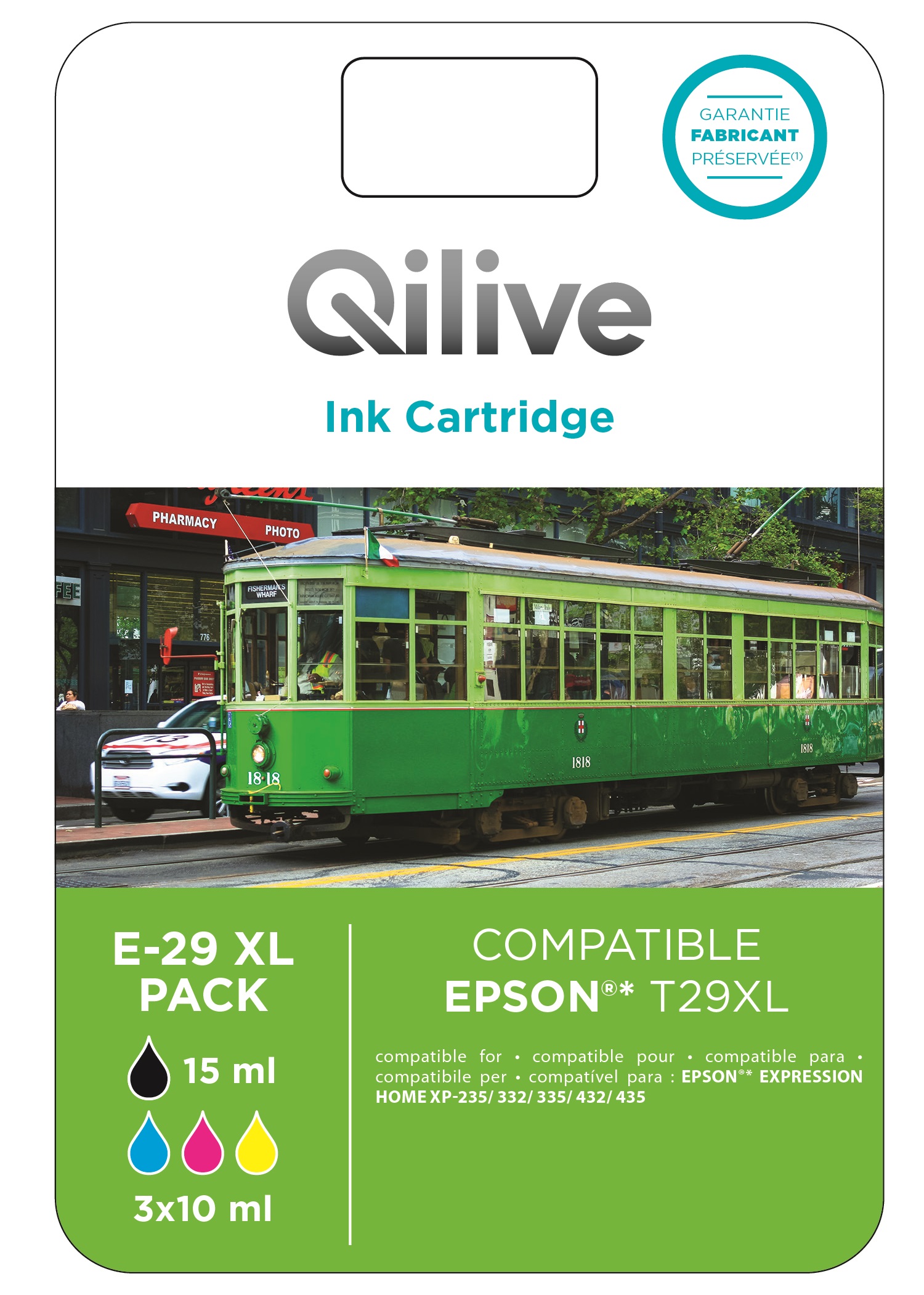 QILIVE Cartouche imprimante E-603 XL Pack 4 couleurs pas cher