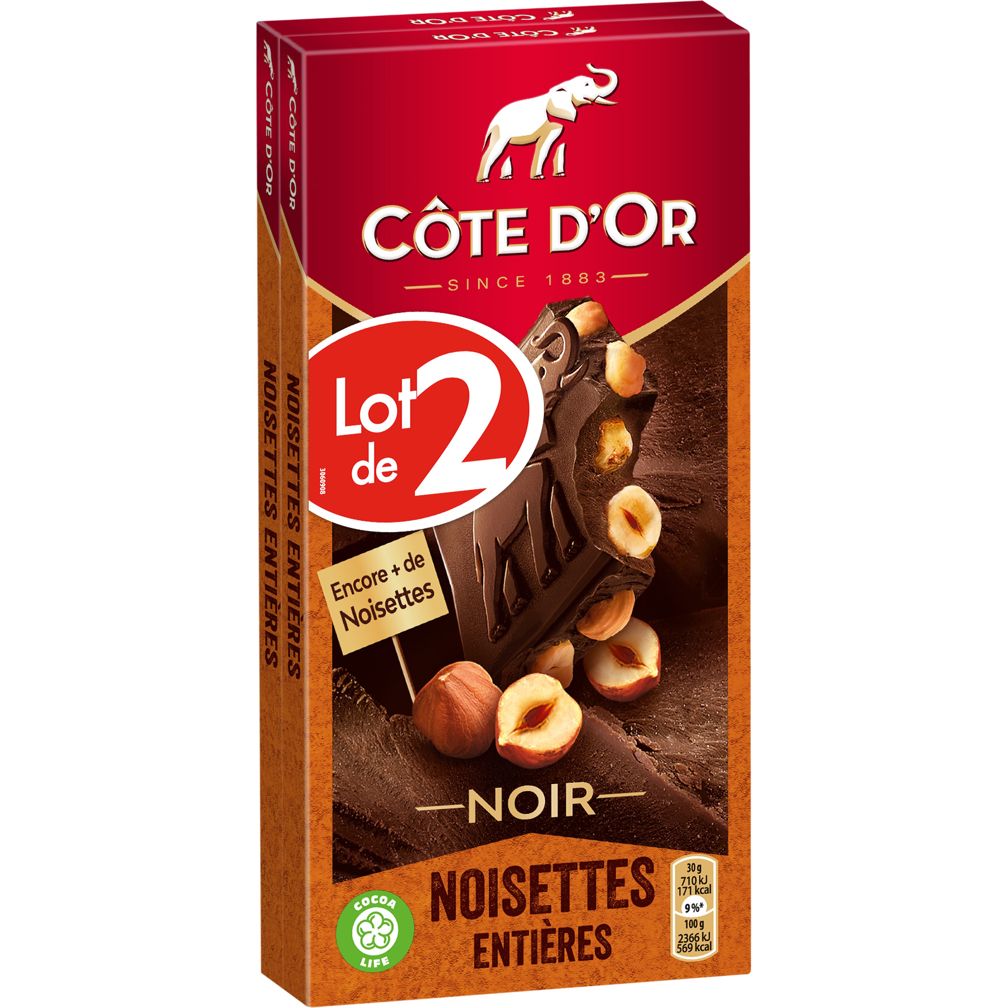 Tablette de chocolat noir CARREFOUR : la tablette de 100 g à Prix