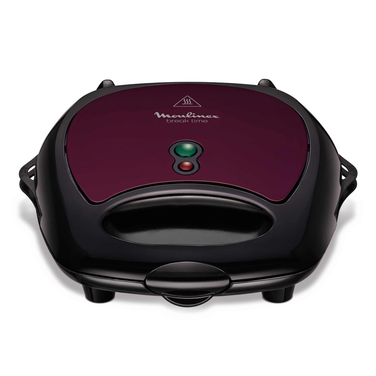 MOULINEX Gaufrier croque-monsieur SJ615612 Break time - Noir et Violet pas  cher 