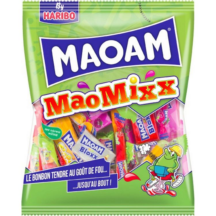 Assortiment de bonbons de marques - Haribo Maoam Kréma Fruit tella