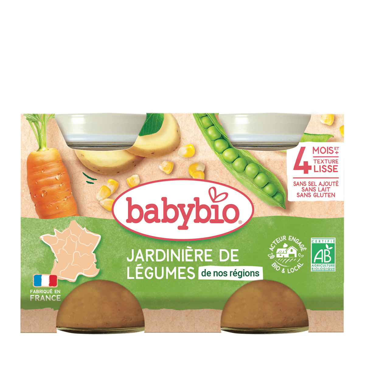 HIPP Petit pot aux légumes bio 4 variétés dès 4 mois 4x125g pas cher 